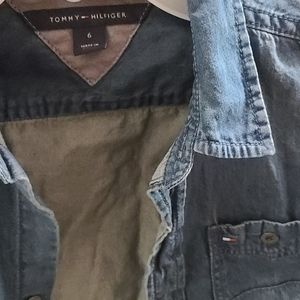 Boy's Tommy Hilfiger long sleeve jean shirt